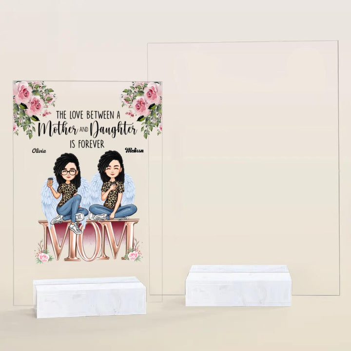 Personalized Acrylic Plaque - Gift For Mom - Forever Linked Together ARND018