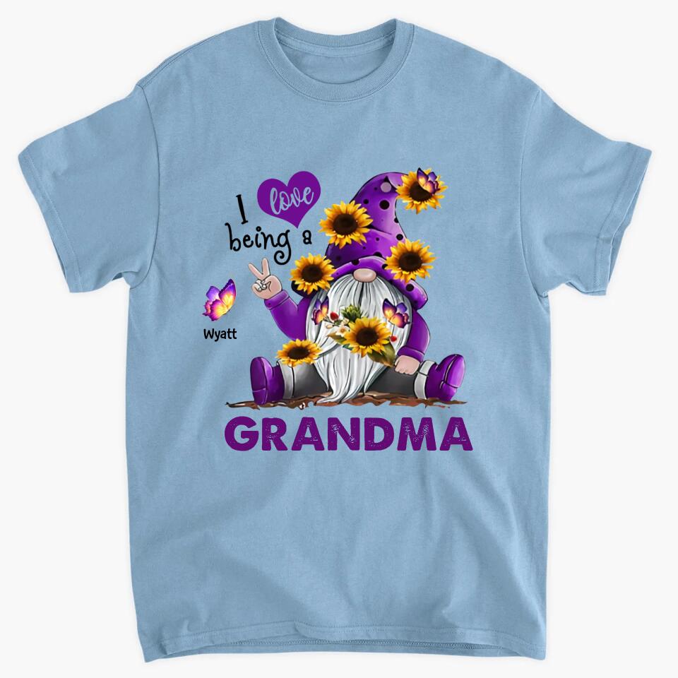 Personalized T-shirt - Gift For Grandma - I Love Being A Grandma ARND036