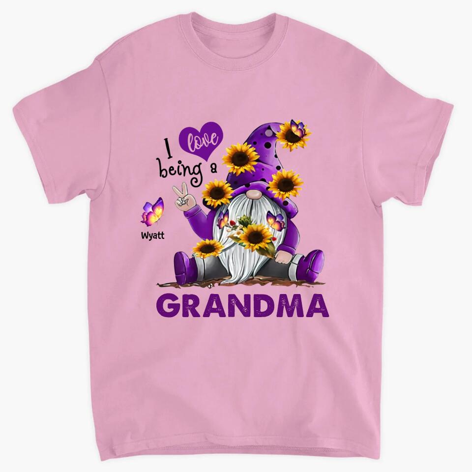 Personalized T-shirt - Gift For Grandma - I Love Being A Grandma ARND036