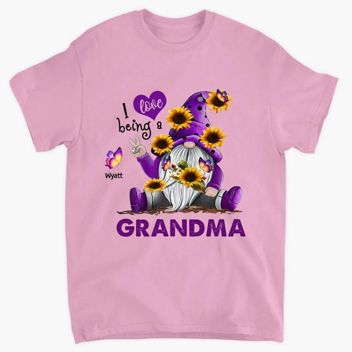 Personalized T-shirt - Gift For Grandma - I Love Being A Grandma ARND036