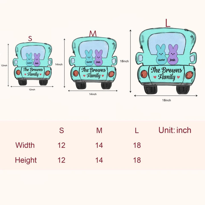 Easter Family Peeps - Personalized Door Sign - Easter Gift For Family