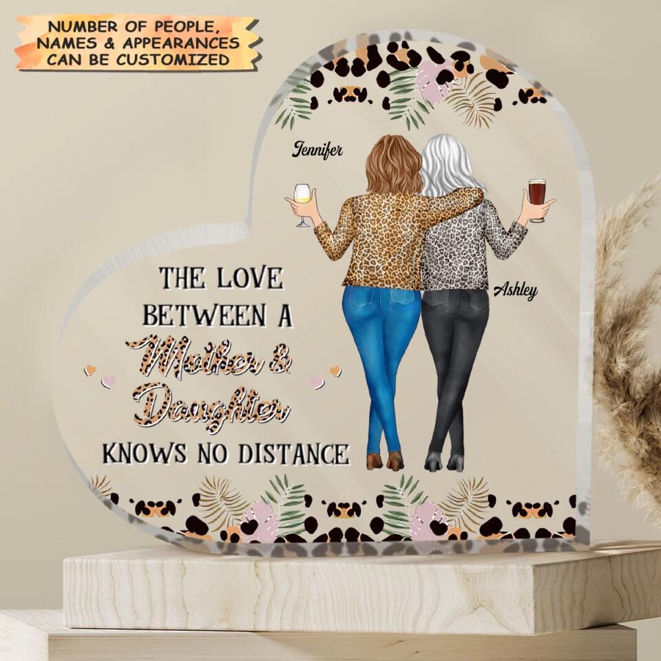 Personalized Heart-shaped Acrylic Plaque - Gift For Mom - Mom I Love You ARND018