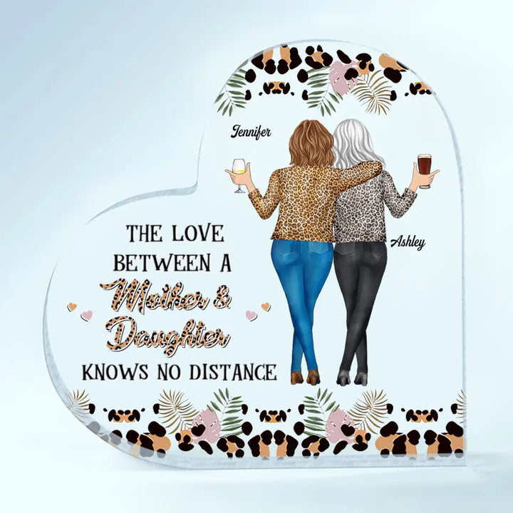 Personalized Heart-shaped Acrylic Plaque - Gift For Mom - Mom I Love You ARND018