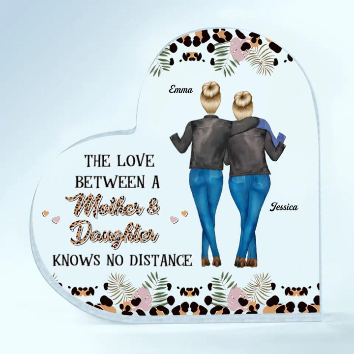 Personalized Heart-shaped Acrylic Plaque - Gift For Mom - Mom I Love You ARND018