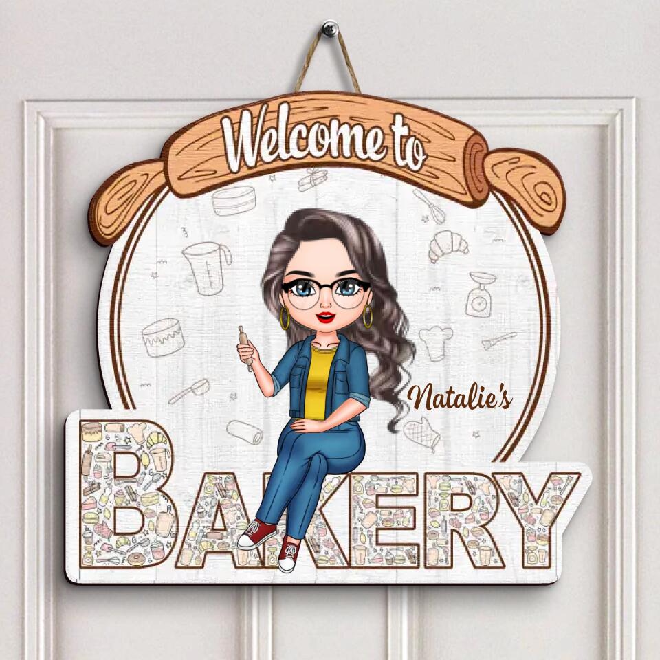 Personalized Door Sign - Gift For Baking Lover - Welcome To My Bakery ARND018