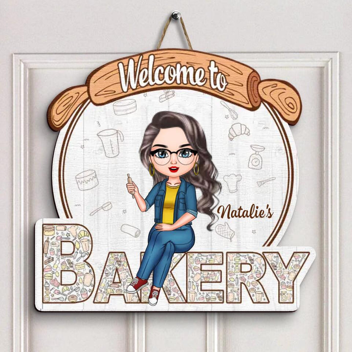 Personalized Door Sign - Gift For Baking Lover - Welcome To My Bakery ARND018