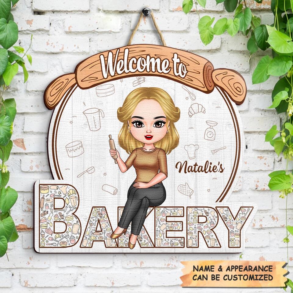 Personalized Door Sign - Gift For Baking Lover - Welcome To My Bakery ARND018