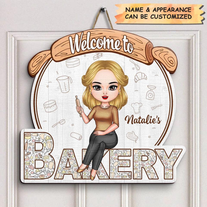 Personalized Door Sign - Gift For Baking Lover - Welcome To My Bakery ARND018