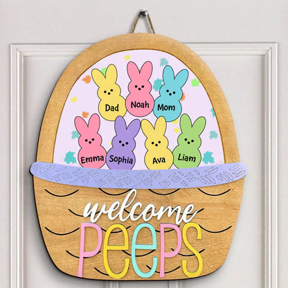Welcome To Our Home Easter - Personalized Door Sign - Easter Gift For Family Member