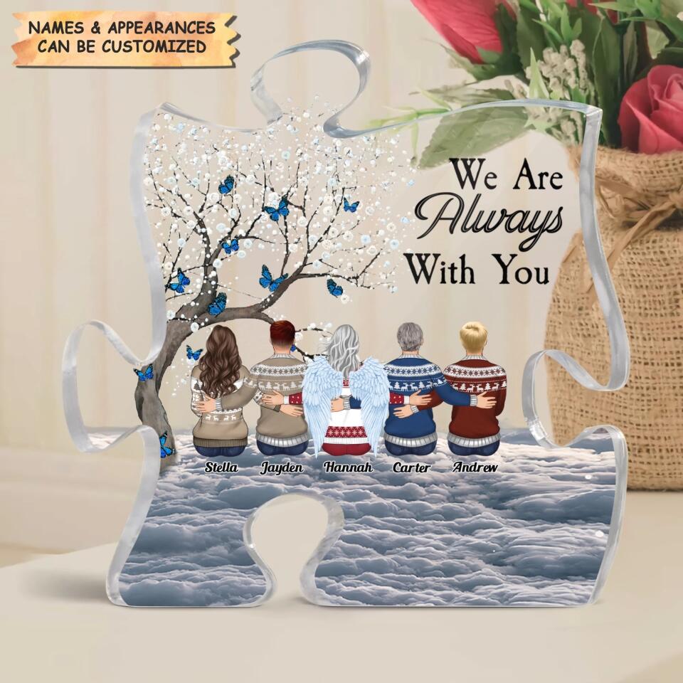 Personalized Puzzle Acrylic Plaque - Gift For Family - A Piece Of My Heart Is In Heaven ARND037