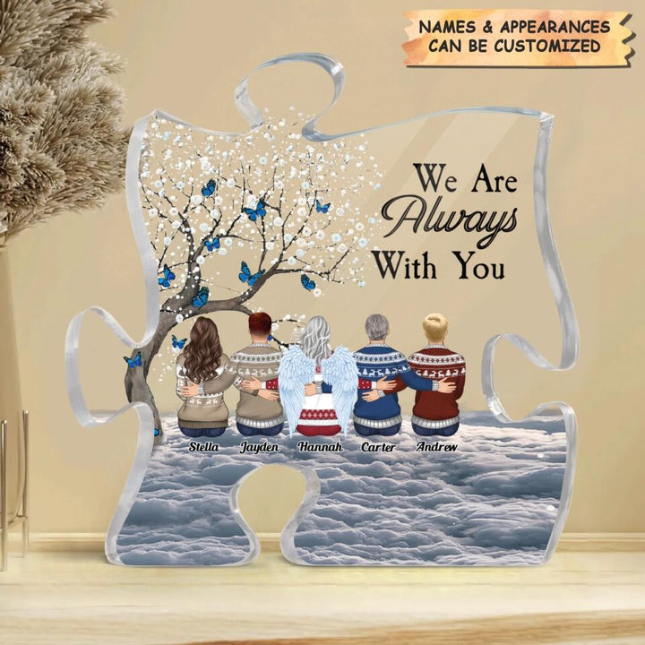 Personalized Puzzle Acrylic Plaque - Gift For Family - A Piece Of My Heart Is In Heaven ARND037