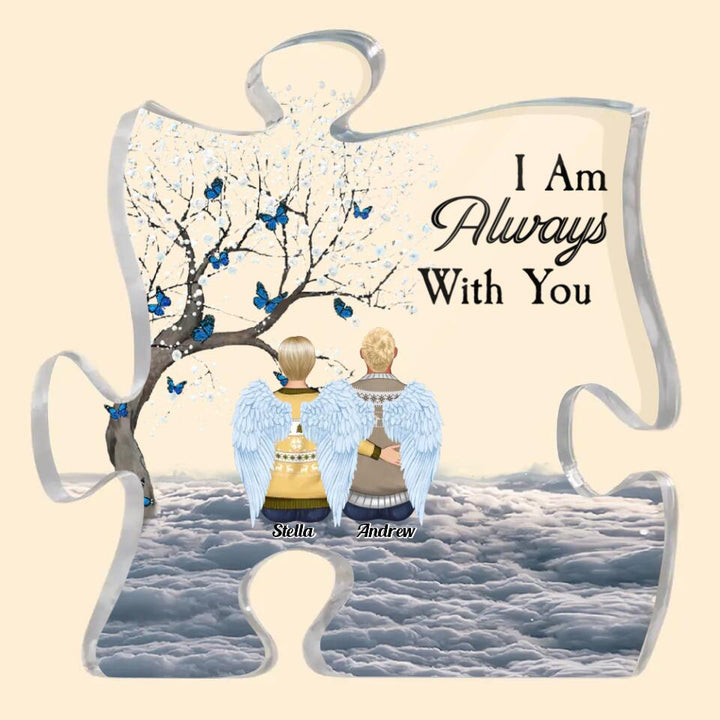 Personalized Puzzle Acrylic Plaque - Gift For Family - A Piece Of My Heart Is In Heaven ARND037