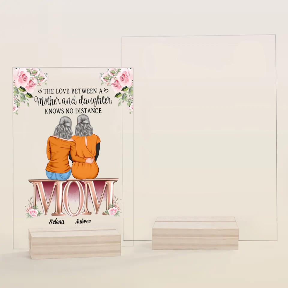 Personalized Acrylic Plaque - Gift For Mom - Mother & Daughter From The Start Best Friends Forever From The Heart