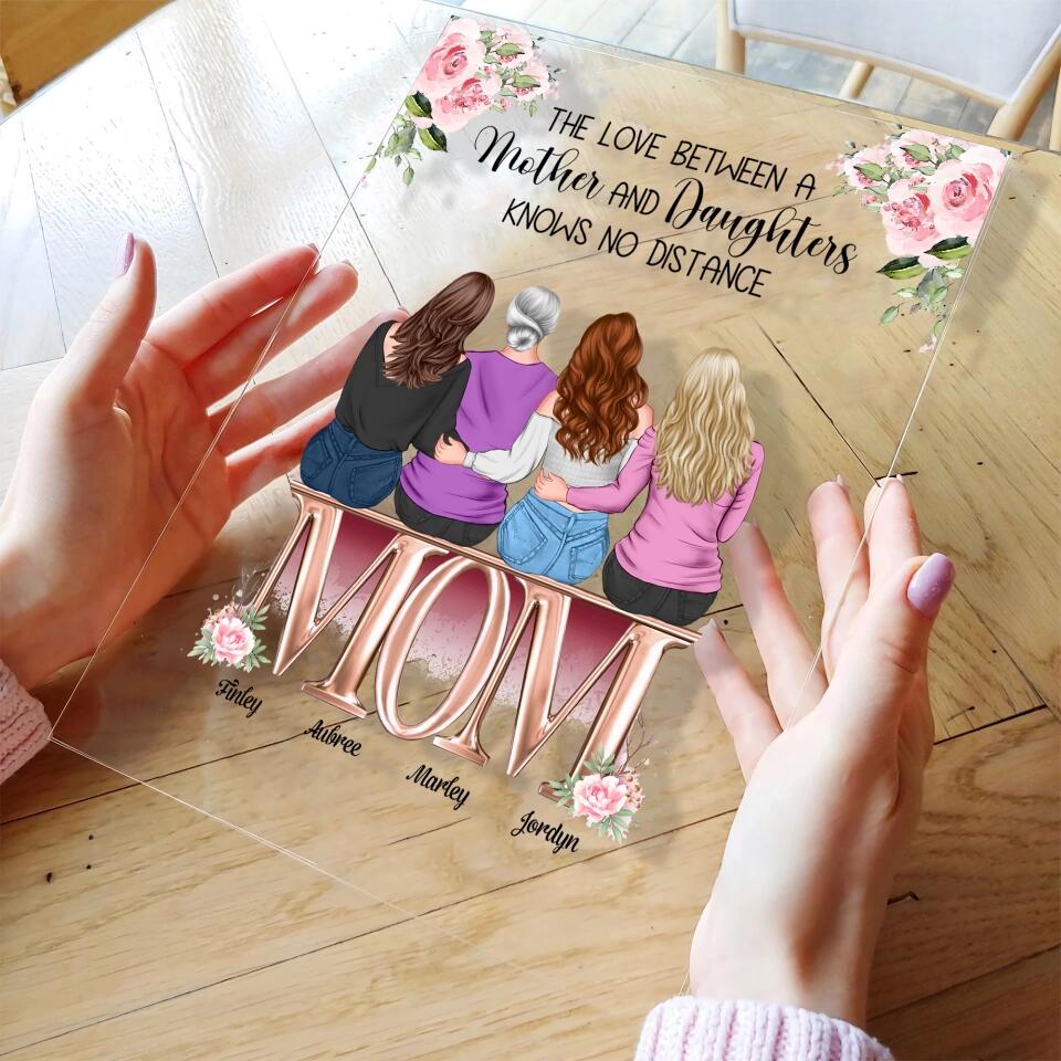Personalized Acrylic Plaque - Gift For Mom - Mother & Daughter From The Start Best Friends Forever From The Heart