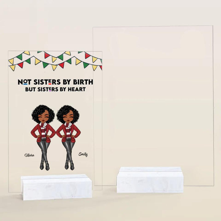 Personalized Acrylic Plaque - Gift For Friend - The Love Between Sistas Is Forever ARND018