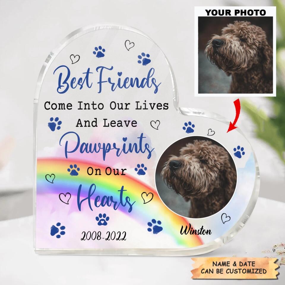 Personalized Heart-shaped Acrylic Plaque - Gift For Dog Lover - If Love Alone Could Have Kept You Here You Would Live Forever ARND037