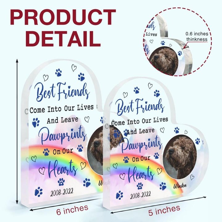 Personalized Heart-shaped Acrylic Plaque - Gift For Dog Lover - If Love Alone Could Have Kept You Here You Would Live Forever ARND037