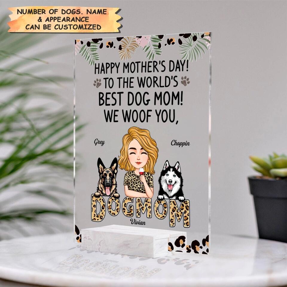 Personalized Acrylic Plaque - Gift For Dog Lover - We Woof You ARND018