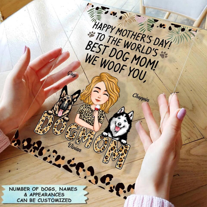 Personalized Acrylic Plaque - Gift For Dog Lover - We Woof You ARND018