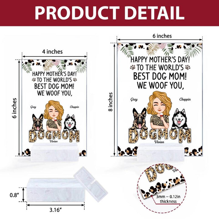 Personalized Acrylic Plaque - Gift For Dog Lover - We Woof You ARND018