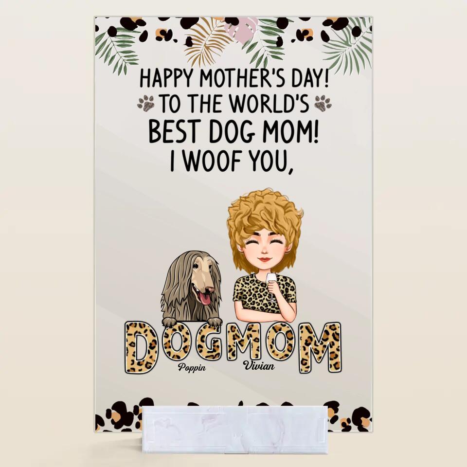 Personalized Acrylic Plaque - Gift For Dog Lover - We Woof You ARND018