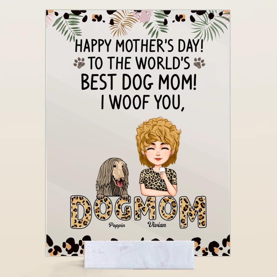 Personalized Acrylic Plaque - Gift For Dog Lover - We Woof You ARND018