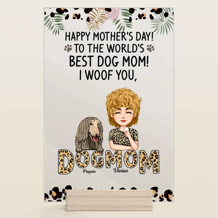 Personalized Acrylic Plaque - Gift For Dog Lover - We Woof You ARND018