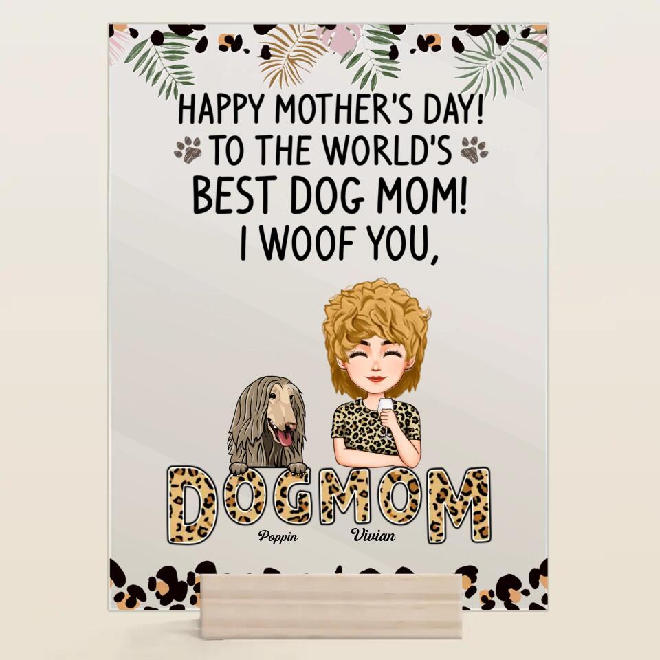 Personalized Acrylic Plaque - Gift For Dog Lover - We Woof You ARND018