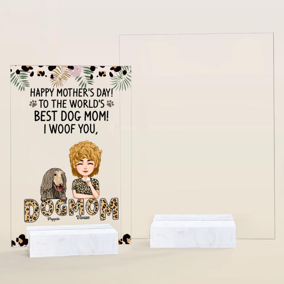 Personalized Acrylic Plaque - Gift For Dog Lover - We Woof You ARND018