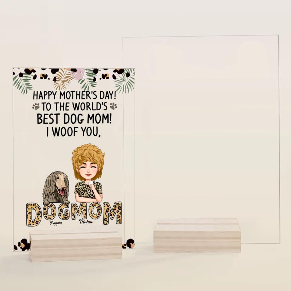 Personalized Acrylic Plaque - Gift For Dog Lover - We Woof You ARND018