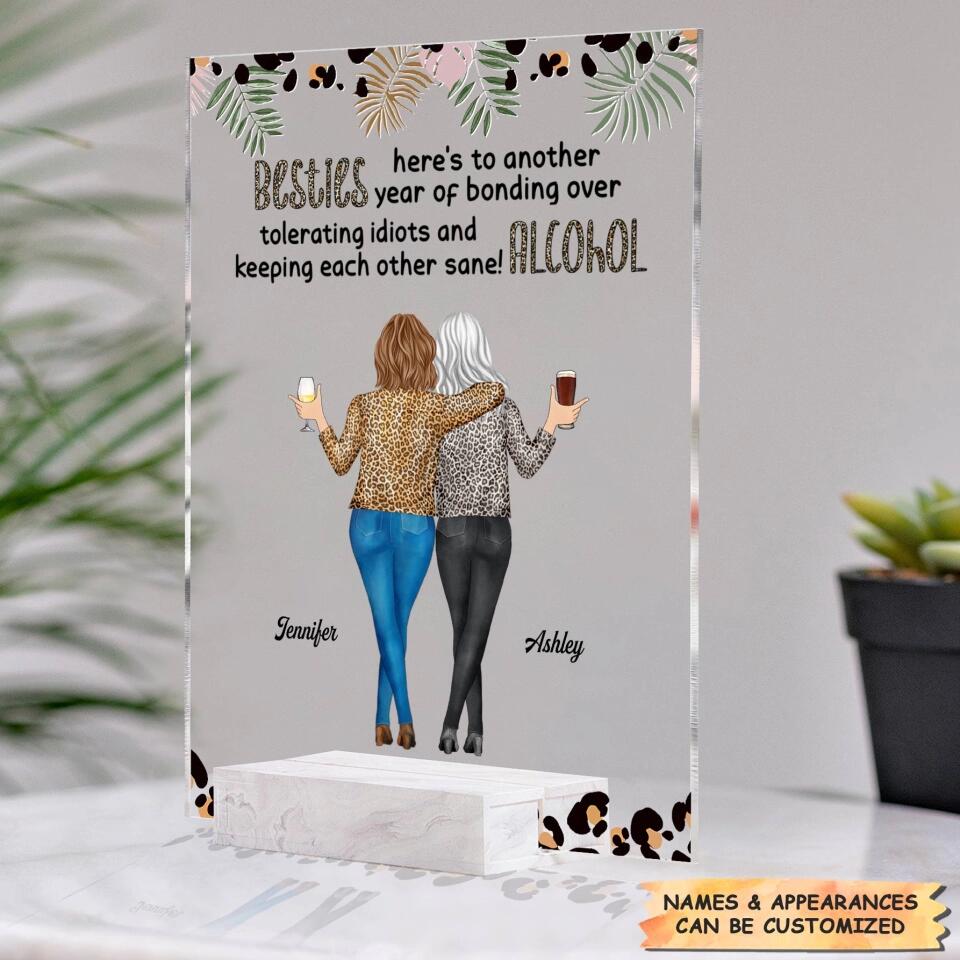 Personalized Acrylic Plaque - Gift For Friend - Here's To Another Year ARND018