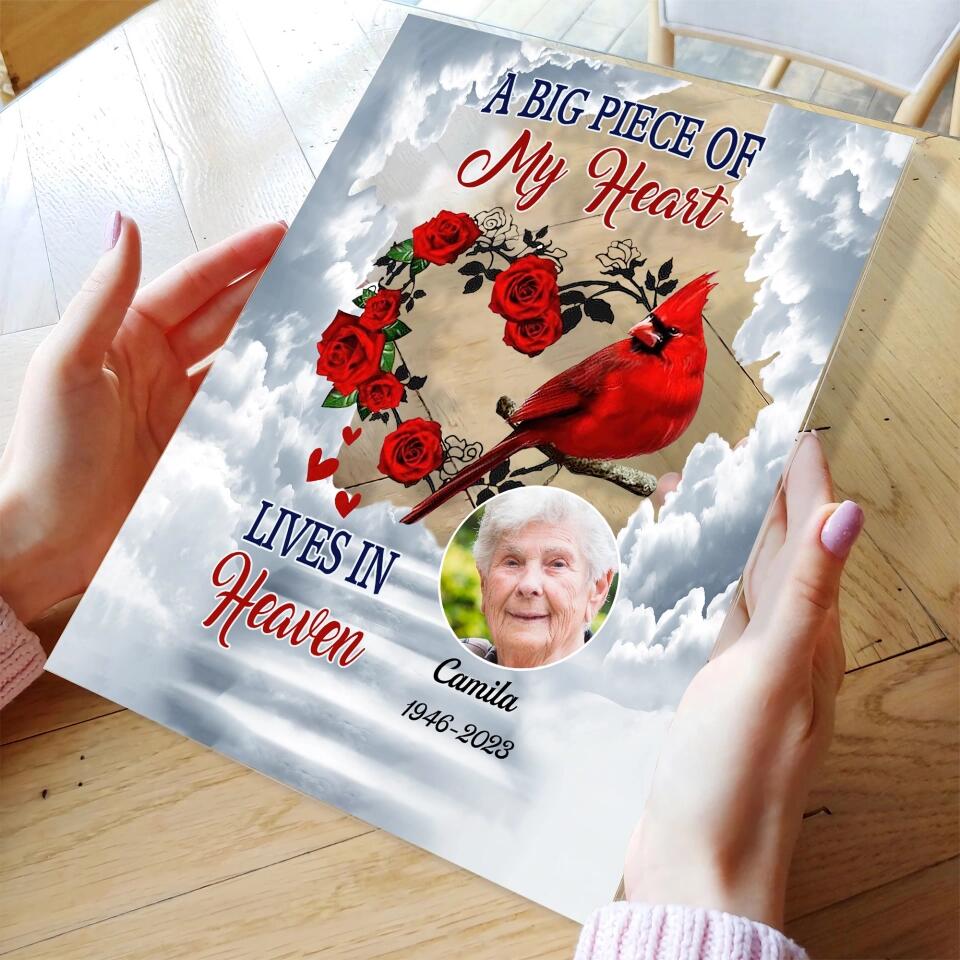 Personalized Acrylic Plaque - Gift For Family Member - A Big Piece Of My Heart ARND0014