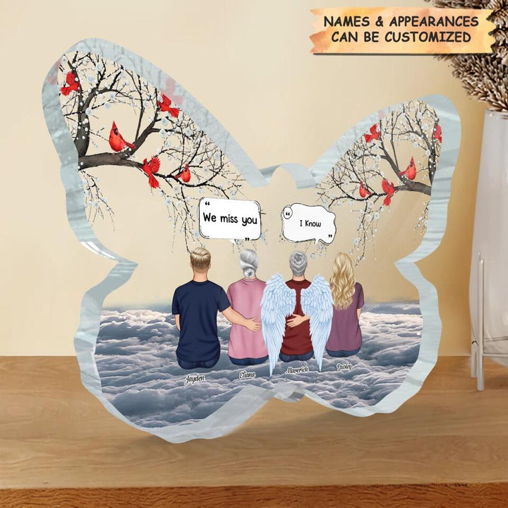 Personalized Butterfly Acrylic Plaque - Gift For Family Member - Forever In My Heart ARND037
