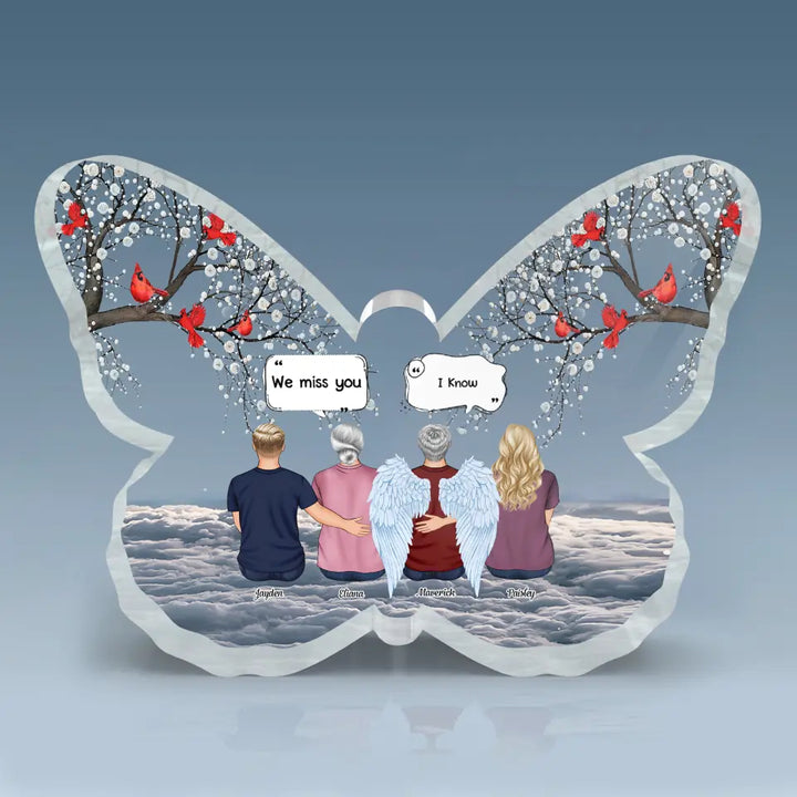 Personalized Butterfly Acrylic Plaque - Gift For Family Member - Forever In My Heart ARND037