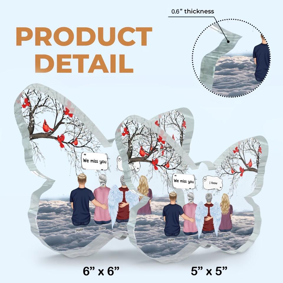 Personalized Butterfly Acrylic Plaque - Gift For Family Member - Forever In My Heart ARND037