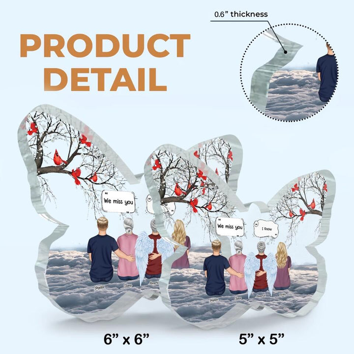 Personalized Butterfly Acrylic Plaque - Gift For Family Member - Forever In My Heart ARND037