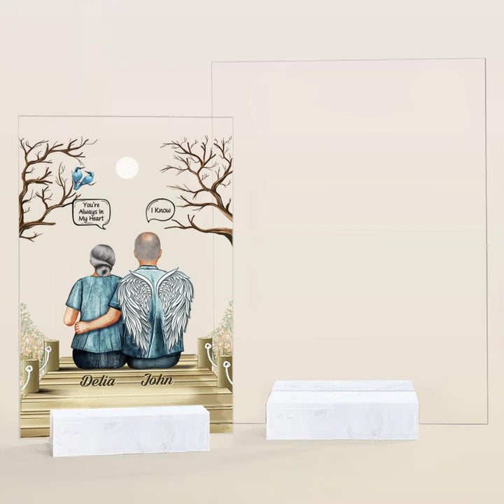 Personalized Acrylic Plaque - Gift For Family Member - You're Always In My Heart ARND0014