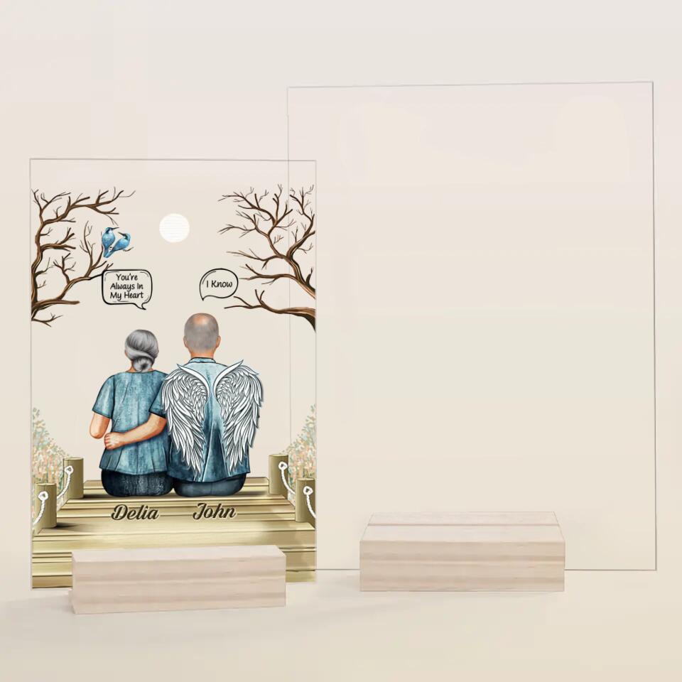 Personalized Acrylic Plaque - Gift For Family Member - You're Always In My Heart ARND0014