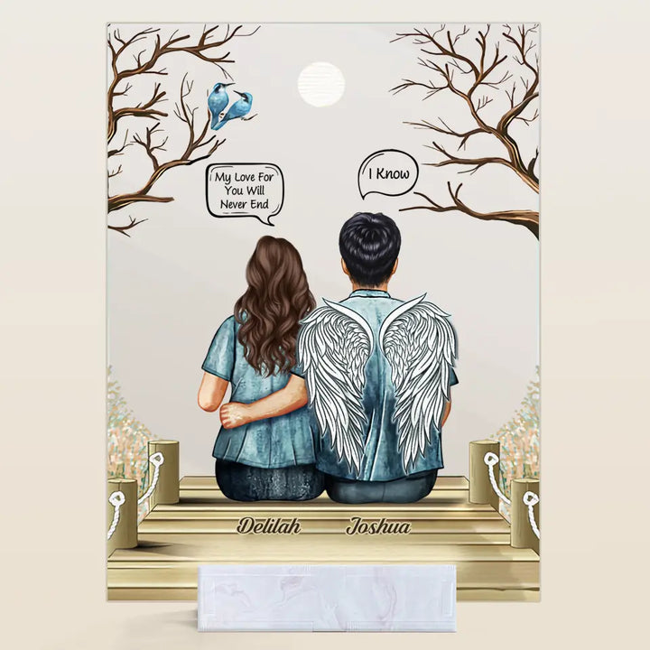 Personalized Acrylic Plaque - Gift For Family Member - You're Always In My Heart ARND0014