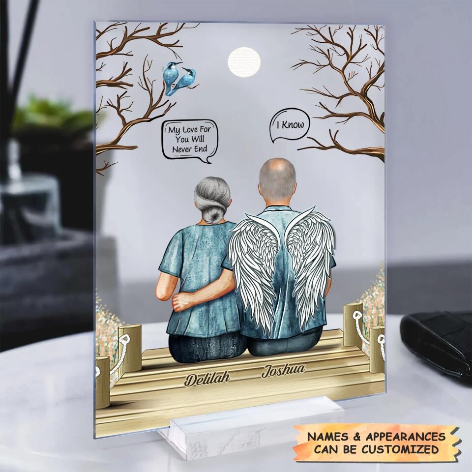 Personalized Acrylic Plaque - Gift For Family Member - You're Always In My Heart ARND0014