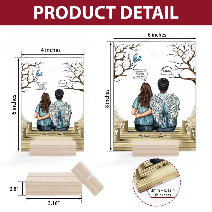 Personalized Acrylic Plaque - Gift For Family Member - You're Always In My Heart ARND0014