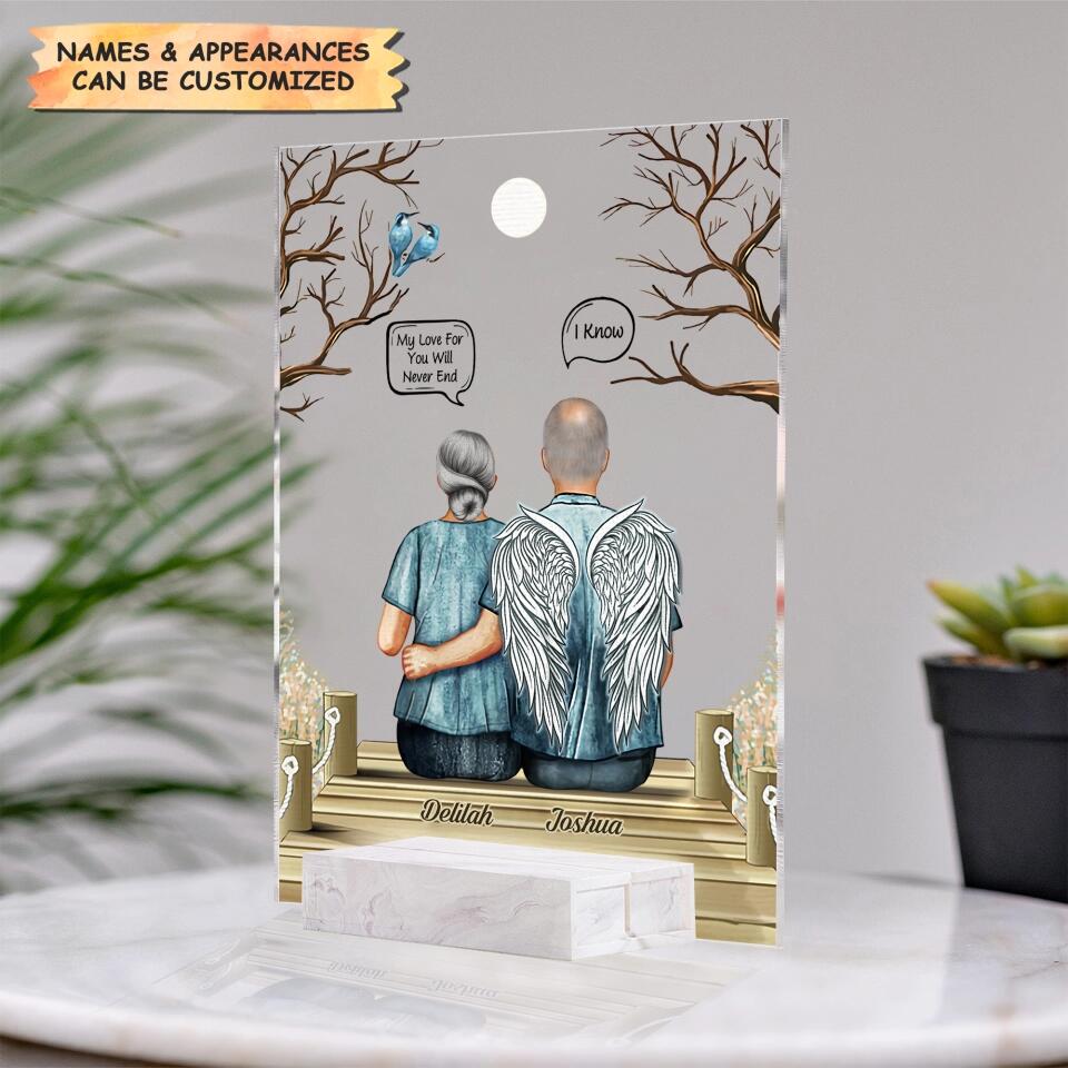 Personalized Acrylic Plaque - Gift For Family Member - You're Always In My Heart ARND0014