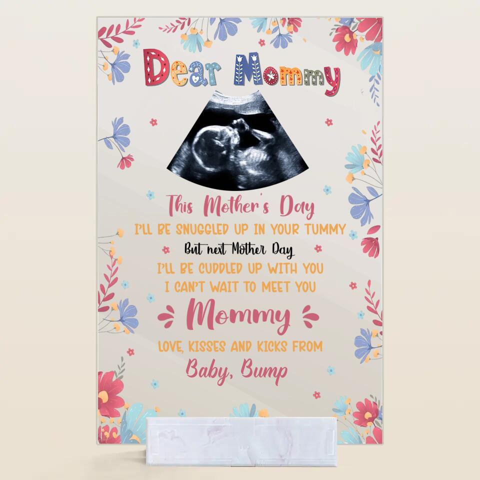 Personalized Acrylic Plaque - Gift For Mom - This Mother Day Ill Be Snuggle ARND0014