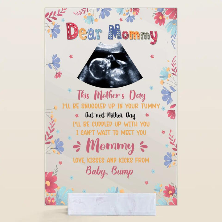 Personalized Acrylic Plaque - Gift For Mom - This Mother Day Ill Be Snuggle ARND0014