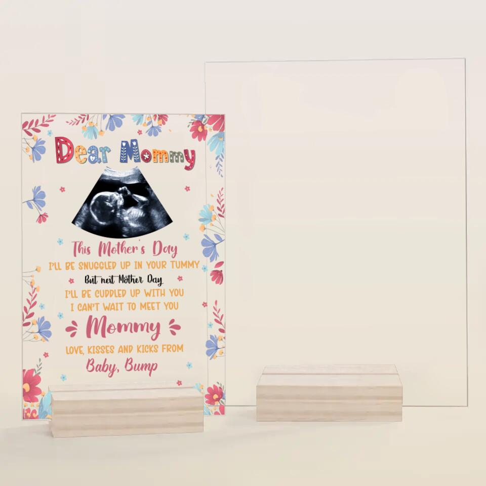 Personalized Acrylic Plaque - Gift For Mom - This Mother Day Ill Be Snuggle ARND0014