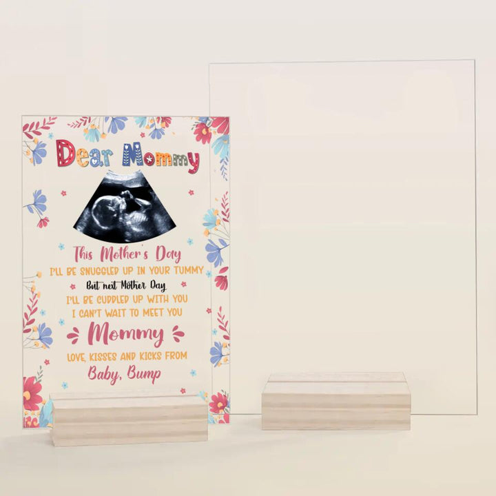 Personalized Acrylic Plaque - Gift For Mom - This Mother Day Ill Be Snuggle ARND0014