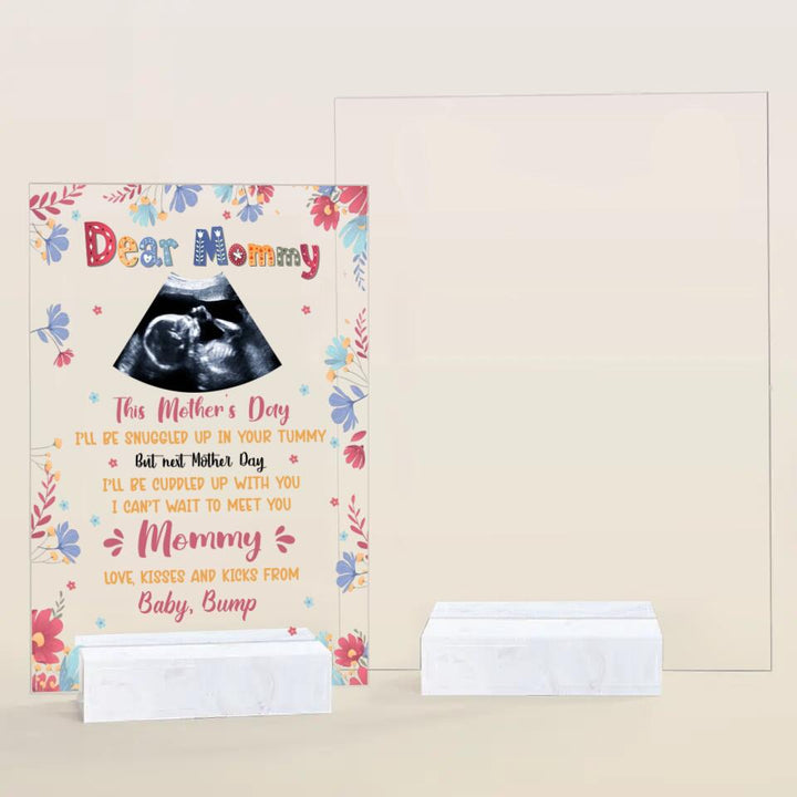 Personalized Acrylic Plaque - Gift For Mom - This Mother Day Ill Be Snuggle ARND0014