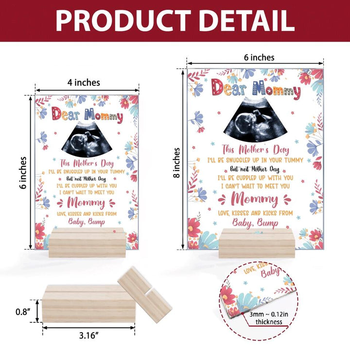 Personalized Acrylic Plaque - Gift For Mom - This Mother Day Ill Be Snuggle ARND0014