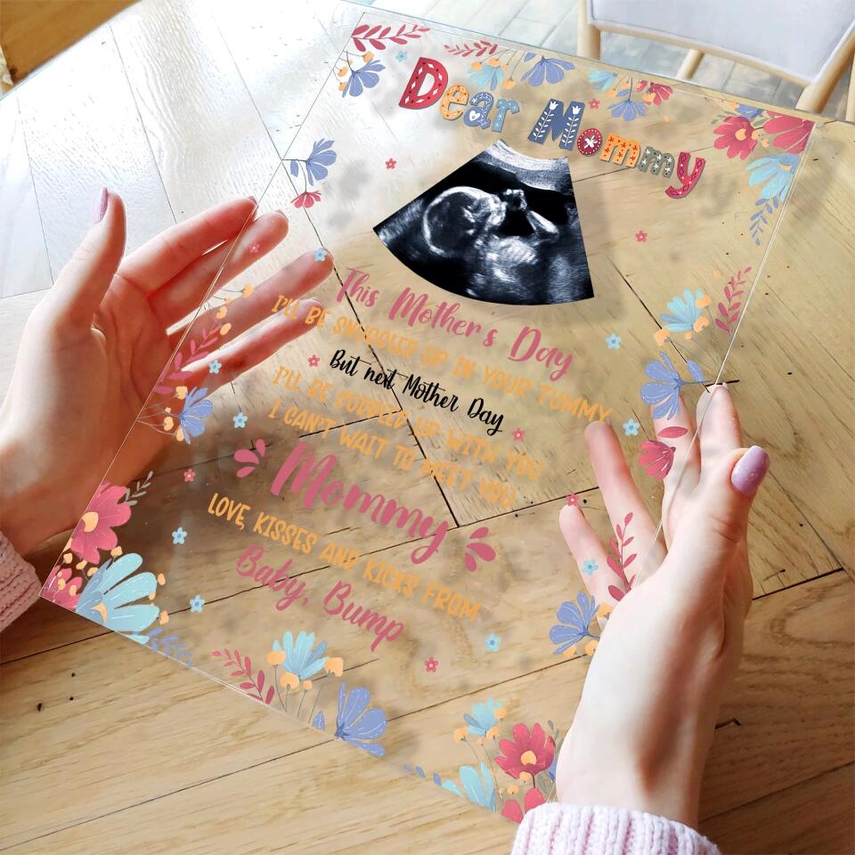 Personalized Acrylic Plaque - Gift For Mom - This Mother Day Ill Be Snuggle ARND0014