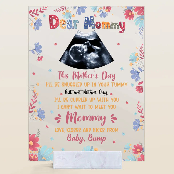 Personalized Acrylic Plaque - Gift For Mom - This Mother Day Ill Be Snuggle ARND0014